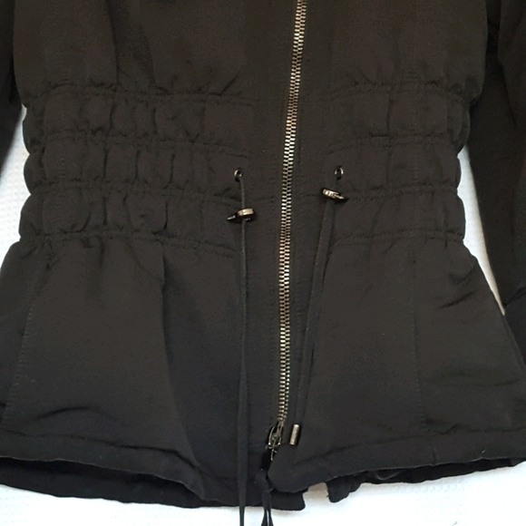Zara Women's Med Black Light Quilted Jacket Coat - Picture 8 of 11